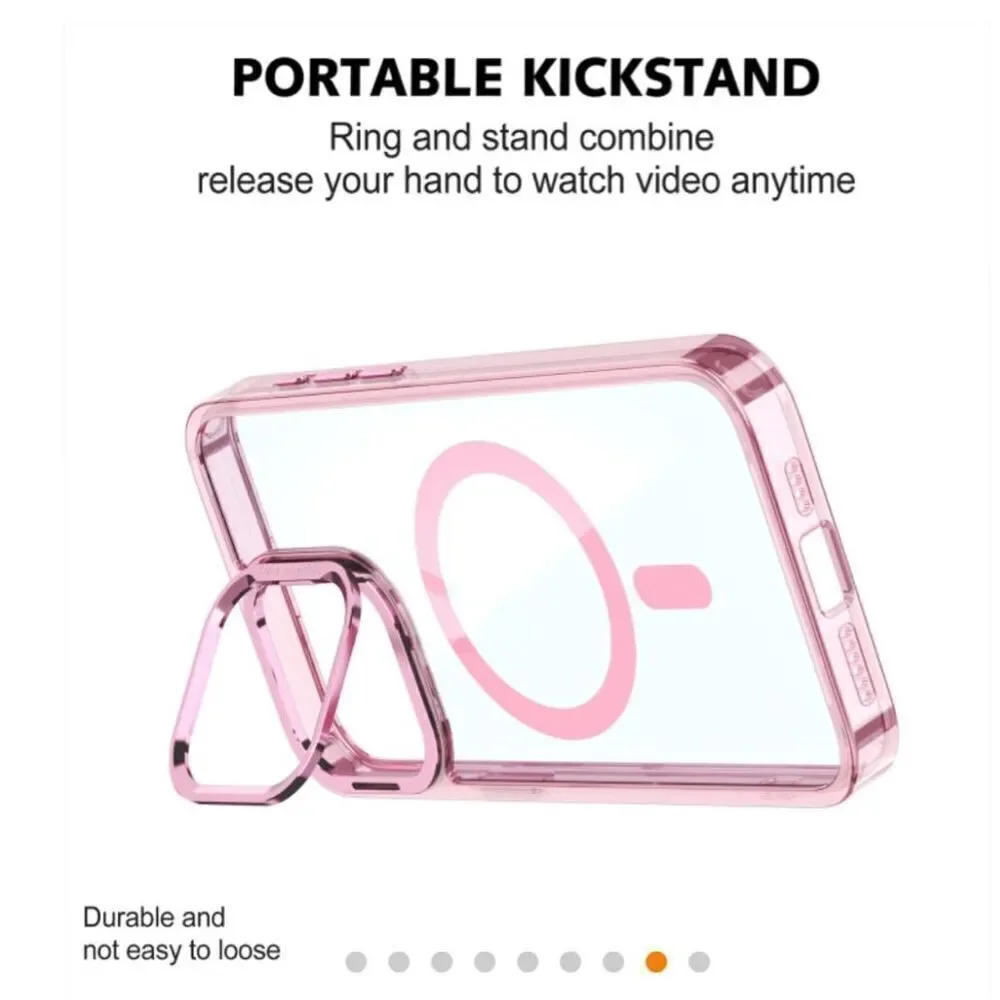 MyBat Pro Lure Series Case w/ MagSafe Kickstand Ring for Apple iPhone 16 - Pink